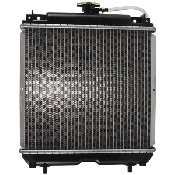 OEM Grade Radiator Compatible with 2006-2018 Kubota BX1870 BX1880 BX2350D BX2360 BX2370 BX2380 BX23S BX24D BX25 BX25DLB D902 3-Cylinder 0.9L Diesel Sub Compact 2-Row 11 FPI Replaces