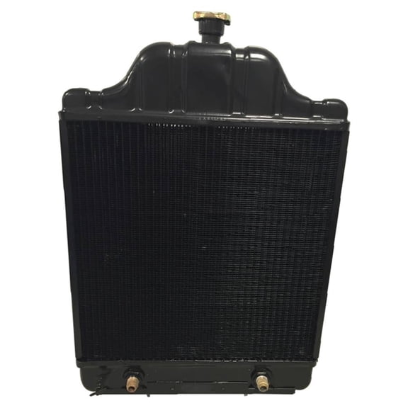 Radiator 3 Row 17.5625 x 18 inch Core Compatible with Case 530CK 580B 580CK Construction King Backhoe Loader G188D 188ci 4 Cyl Diesel Pressure Cap Replaces A39345 E32348 Stens 1706-6534