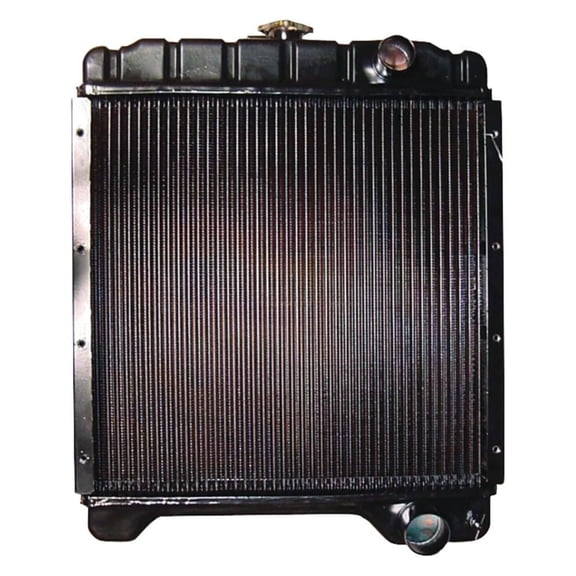 Radiator 3 Row 19.5 x 19.375 inch Core Compatible with Case 580K 580SK Super K Backhoe Loader Cummins 4-390 3.9L Diesel Engine Pressure Cap Replaces A172038 A172477 Stens 1706-6507