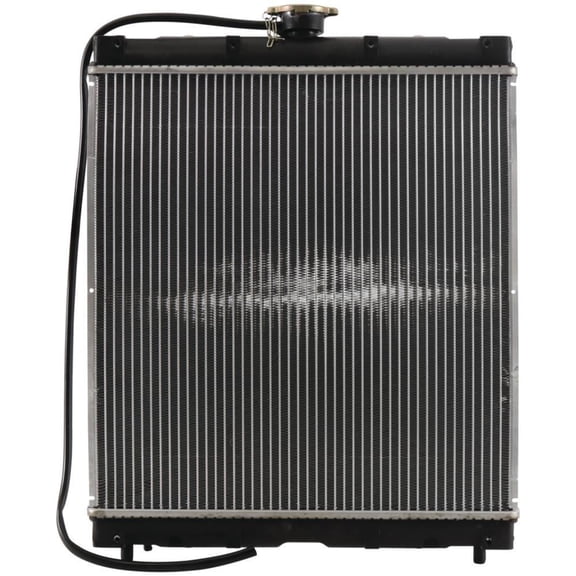 Radiator Compatible with John Deere 7200A 7400A 7500A 7700A 8000A 8700A 8800A 9009A TerrainCut Turf Mower 25-55 HP Yanmar Diesel Engine 2-Row Copper Core 17 FPI Cap Included LVA12637