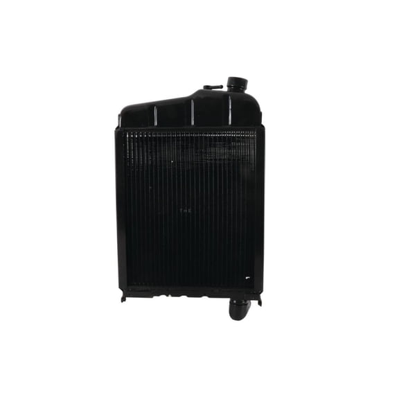 Radiator Compatible with 1947-1960 John Deere 40 320 330 Tractor 21-24 HP 100 CID 2-Cylinder Gasoline 1953-1960 3-Row Copper Core Brass Tanks 7 FPI Non-Pressurized Cap Included AM1771T