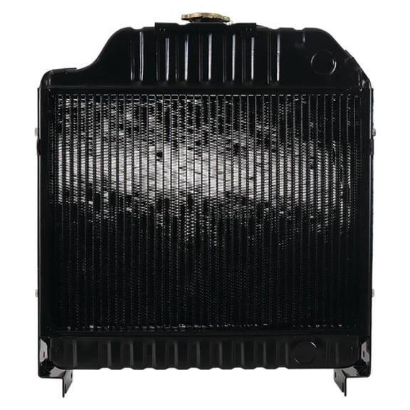 OEM Grade Radiator Compatible with 2000-2006 John Deere 5105 and 5205 Utility Tractor 40-45 HP 2.9L 3-Cylinder PowerTech Diesel 24 lb Copper Core Brass Tanks 3-Row 12 FPI RE71796
