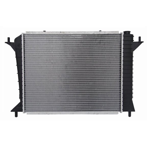 Radiator Compatible with 1994-1997 Mercury Cougar XR7 Ford Thunderbird LX 3.8L V6 Crossflow 26mm Aluminum Core Plastic Tanks Plated TOC 1 Row New Replaces F4SZ8005G F6SH8005AA