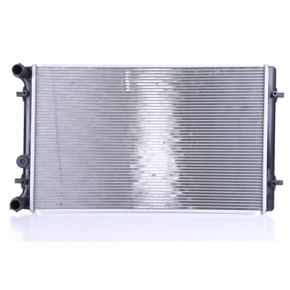 Aluminum Radiator Compatible with 1999-2006 Volkswagen Jetta 1.8L 2.0L L4 Turbo 1J0121253S 25 5/8" x 16 2/8" x 1 3/8" 10.54 lbs Direct Fit OEM Replacement