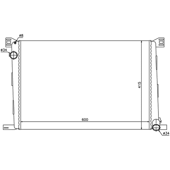Clay Radiator Nissens 69706 Radiator - Walmart.com