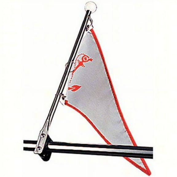 New Rail Mount Flag Pole sea-dog Line 327120-1 Fits 7/8"-1" rails Length 15-1/2"