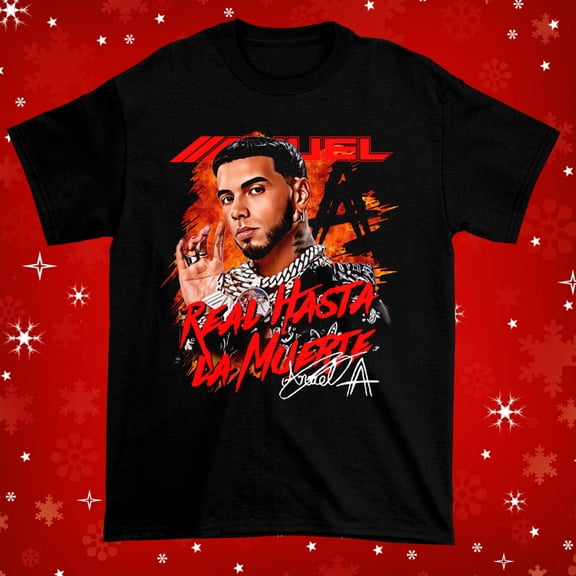 New Rare! Anuel AA For Fans Cotton All Size Men Women Black Shirt