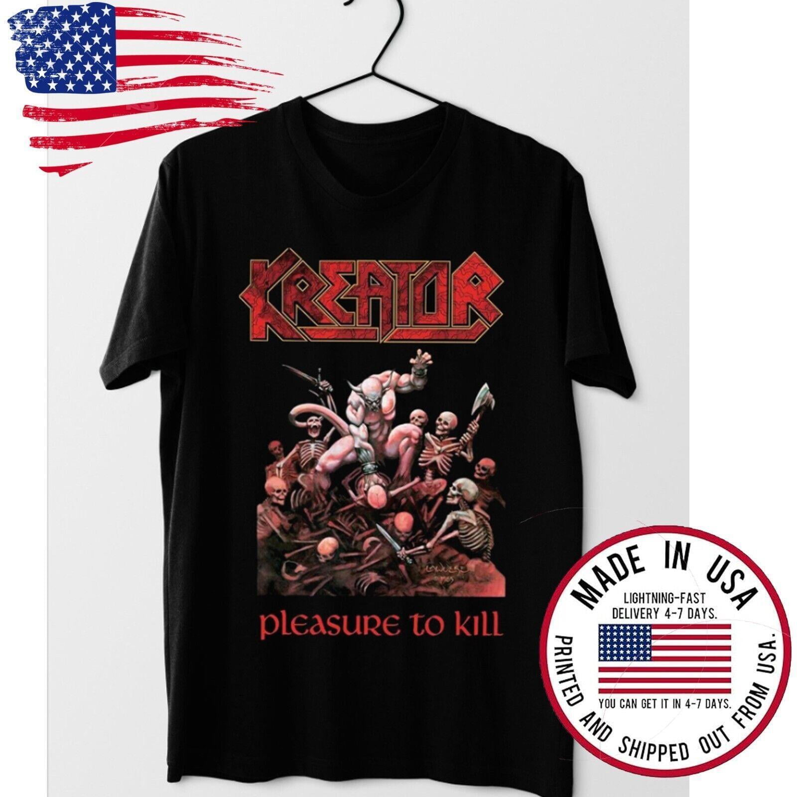 New Rare Kreator 2024 Cotton Music Men All Size TShirt