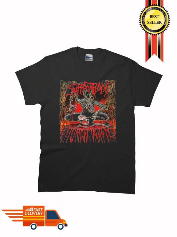 New Rare SUFFOCATION - Human Waste Classic Premium MAN WOMAN T-Shirt SIze S-5XL