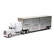 NewRay Peterbilt 379 Pot Bell Live Stock, 132, White