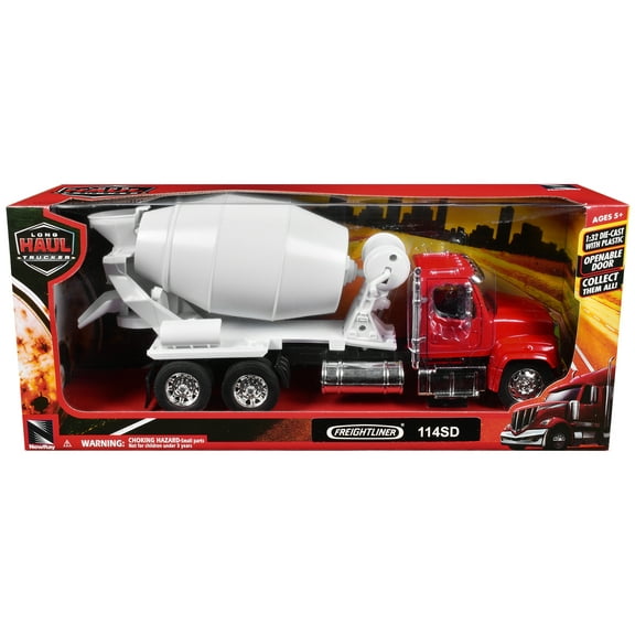 New Ray 1:32 Scale Die Cast Freightliner Cement Mixer Play Vehicle