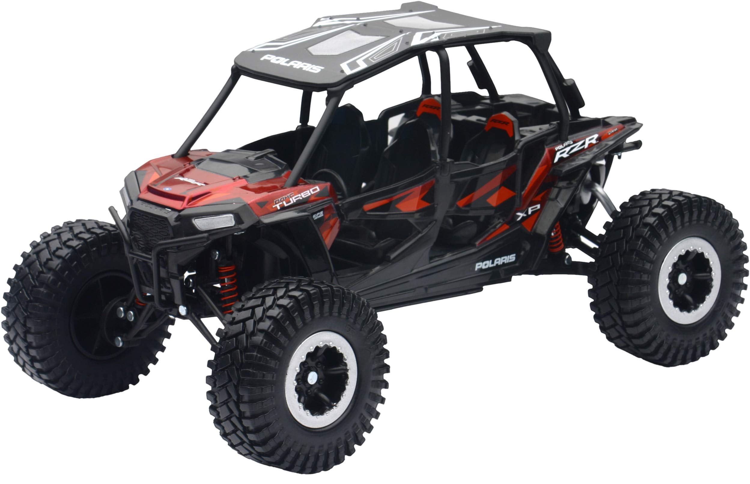New-Ray 959-0125 Replica 1:18 Utv Polaris Rzr 4 Turbo Xp Rc Red