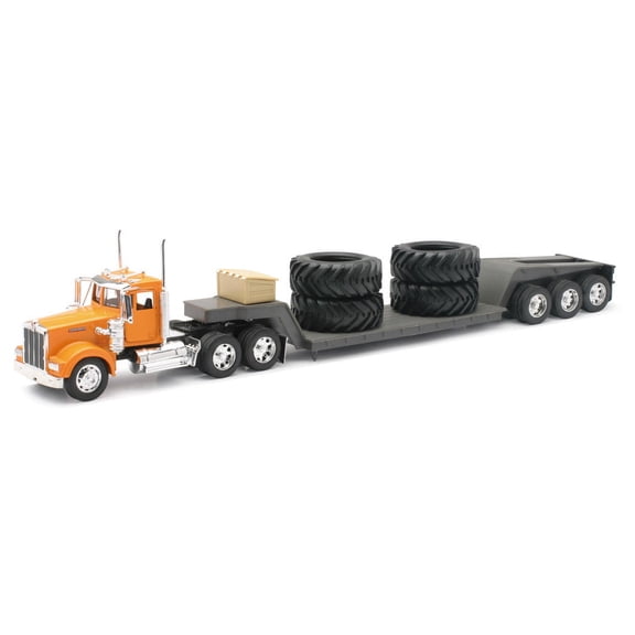 New-Ray Kenworth Diecast Lowboy Truck W/Big Tires - 1:32 Toys_And_Games