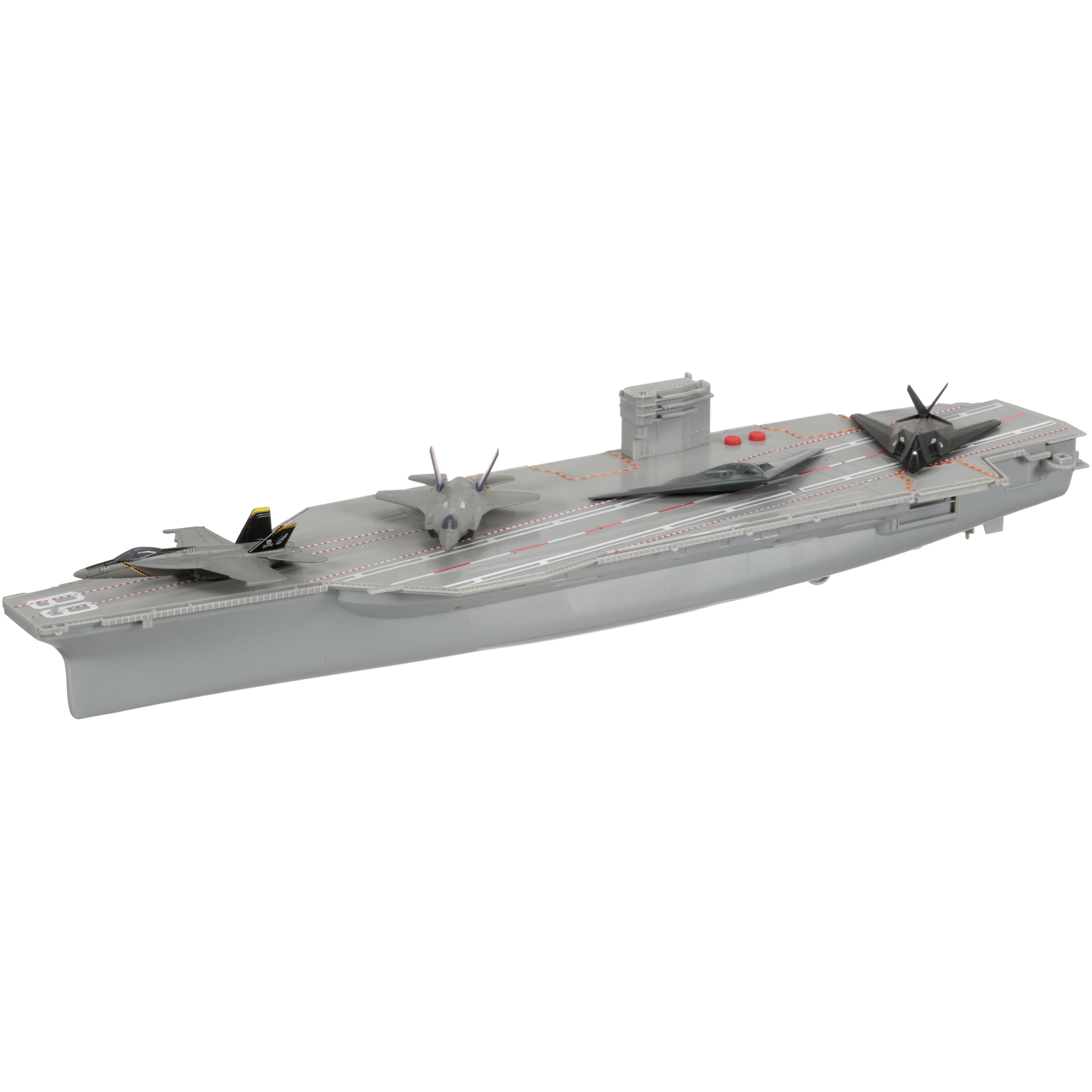 New-Ray Military Mission Aircraft Carrier Toy Warship Set 5 pc Box