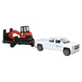 thumbnail image 1 of New Ray New 10" NEWRAY KUBOTA Collection - Kubota KX040 Excavator with White Ford F-250 Super Duty Pickup & Trailer (Orange, Black) Model Toys, 1 of 4