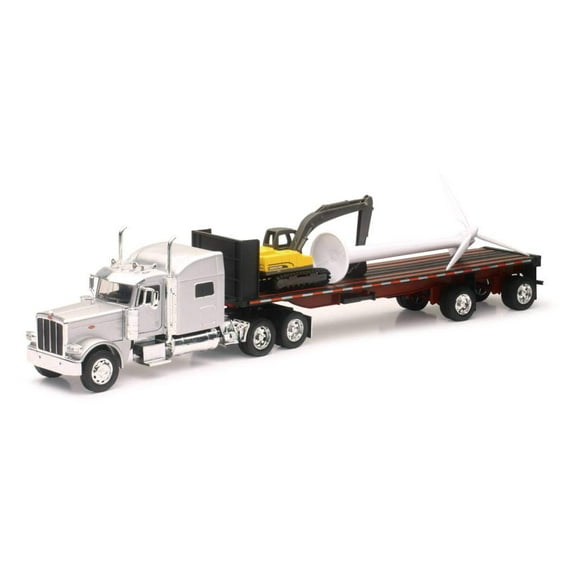 New-Ray Peterbilt 389 Flatbed W/Wind Turbine