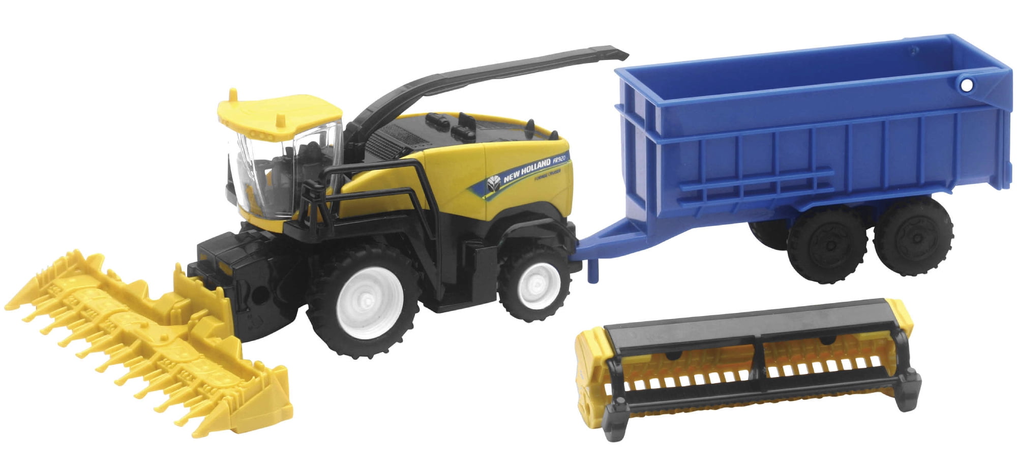 New Ray Toys 5003 1 62 compatible with New Holland Harvester and Trailer