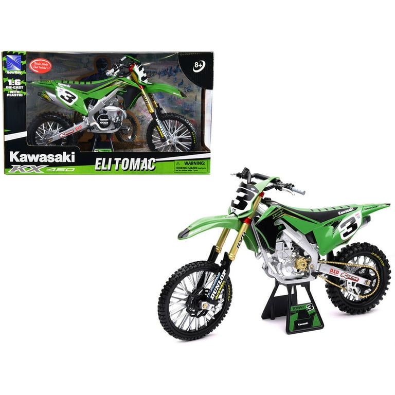 NewRay 1:6 Scale Kawasaki Race Team Bike 2019 Eli Tomac Green