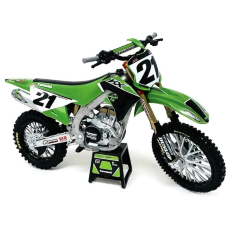 ガッキーt-rex450 New-Ray Toys Kawasaki Race Team Bike Replica Jason Anderson