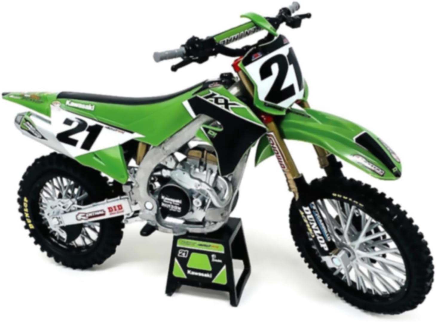 NewRay Kawasaki KX450SR Dirt Bike Motorcycle, 1/6, #21 Jason Anderson