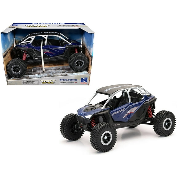 New Ray Toys 58466A 1:18 Scale POL RZR Pro R4 Rock Crawler Azure Crystal