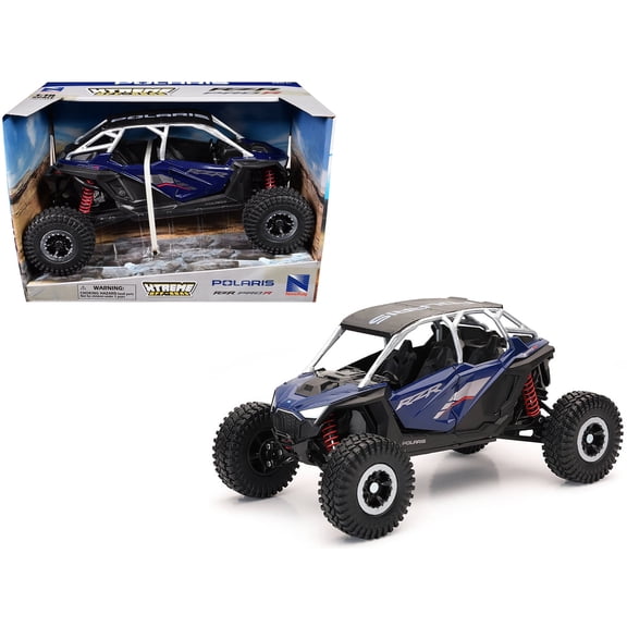 New Ray Toys 58466A 1:18 Scale POL RZR Pro R4 Rock Crawler Azure Crystal