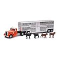 thumbnail image 1 of New-Ray Toys 1949 Peterbilt 380 Livestock Truck with Cattle Country Life Long Haul Trucker, 1:43 Scale, Kids, Gift, Bithdays, 1 of 1