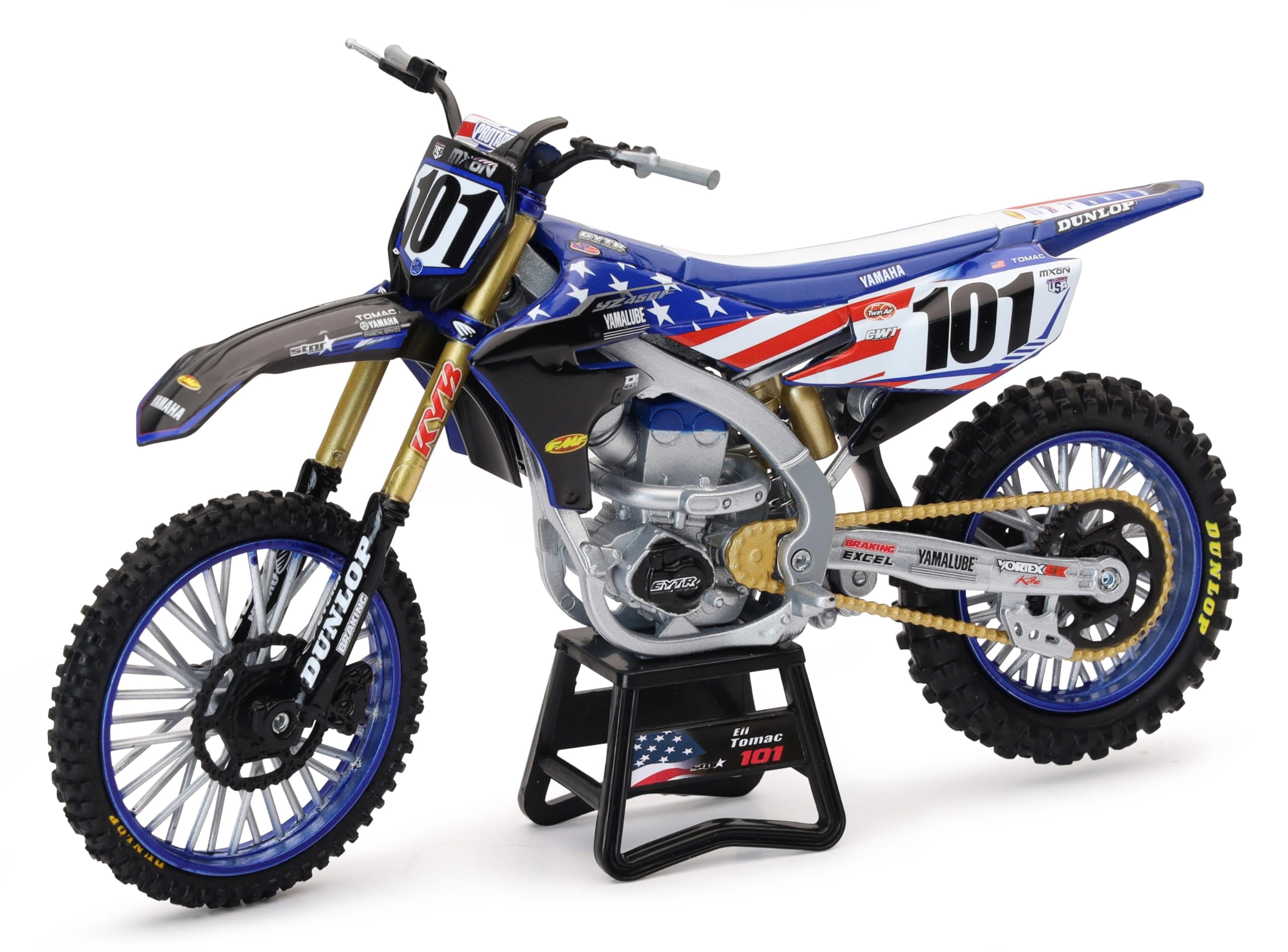 NewRay Yamaha YZ450F Motocross of Nations Bike Eli Tomac Race Team ...