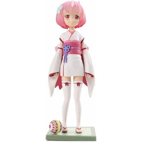 New Re: Zero Starting Life in Another World:Ram (familyhood) Anime Game Characters Statue Cartoon Desktop Ornament Girl Collectible Gift Souvenir Decorations Collection