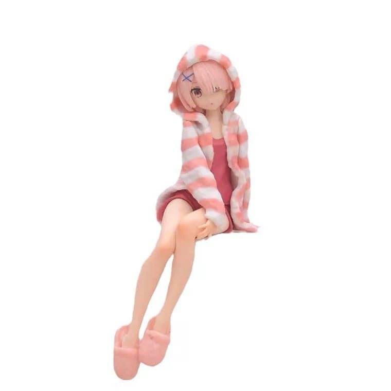New Re Zero Starting Life in Another World Ram sweater (pink Ver) Character Anime Model Statue Action Figures Desktop Ornament Popular Decorations Fan Souvenirs Creative Gift Collectable