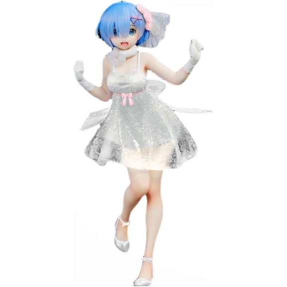 New Re: Zero Starting Life in Another World: Rem Animated Statue Cartoon Collectible Desktop Ornament Girl Collectible Souvenir Birthday Gift Collection