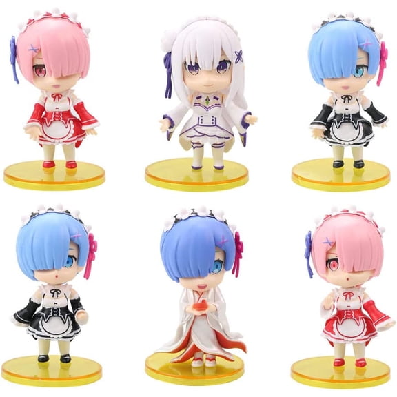 New Re: Zero Starting Life in Another World: Rem (Q Ver) Anime Cartoon Statue Desktop Ornament Collectible Creative Collectibles Birthday Souvenir Fan Gift