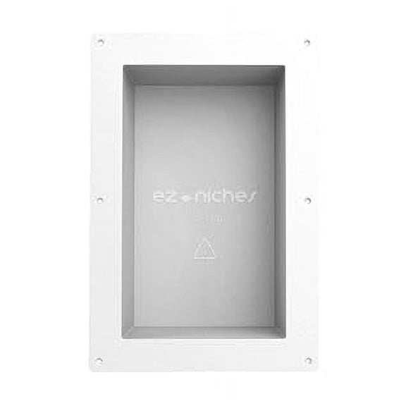 New Ready for Tile Recessed Bathroom Shower Shampoo Shelf Niche (8" X 14" Small Rectangular)