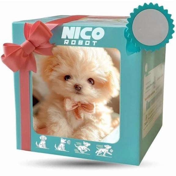 New Realistic Robotic Dog Plush Toy – Interactive Puppy That Walks, Barks & Wags Tail, Adorable Smart Pet Toy for Kids & All Ages, Perfect Christmas Gift for Dog Lovers and Family Fun