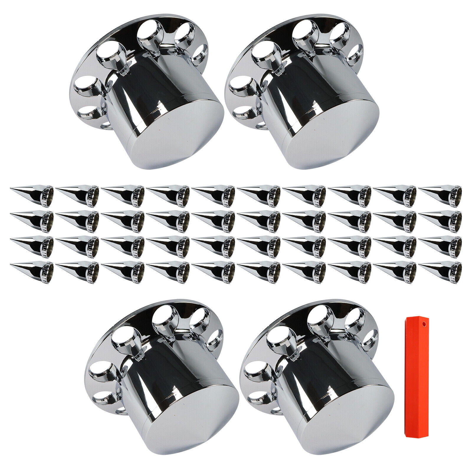 New Rear Axle Wheel Covers 33mm ABS Spike Screwon Lug Nut Cover For