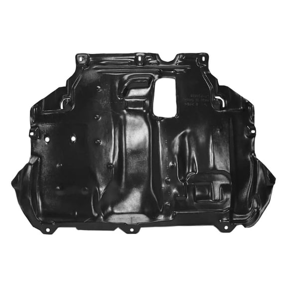 OEM Grade Engine Splash Shield Compatible with 2019-2023 Ford Transit 2.0L 4-Cyl 2.5L 4-Cyl Rear Plastic OEM KT1Z6P013A-PFM Under Engine Undercarriage Protection Road Debris Shield