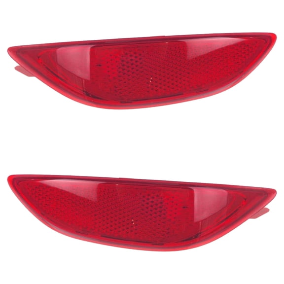 New Rear Left and Rear Right Bumper Reflector Compatible With Hyundai Accent Value Edition Accent GL 2012-2017 By HY1184105 HY1185105 924051R000 924061R000