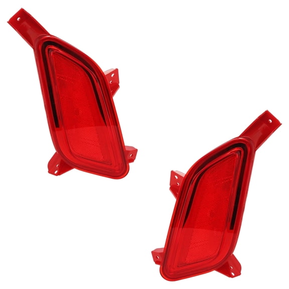 New Rear Left and Rear Right Bumper Reflector Compatible With Hyundai Veloster Base 4 Cyl 1.6L Veloster RE:FLEX 4 Cyl 1.6L 2012-2017 By HY1184106 HY1185106 924052V100 924062V100