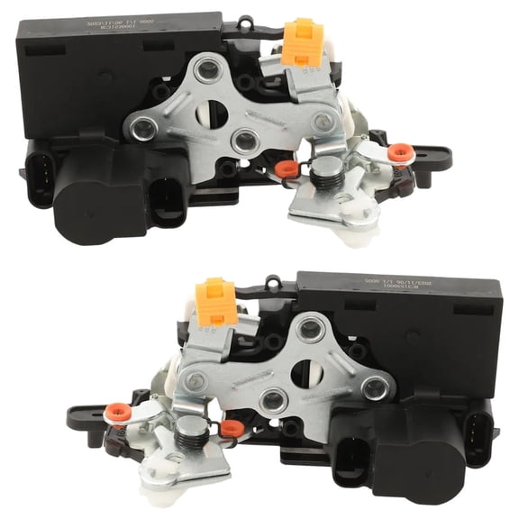 New Rear Left and Rear Right Door Lock Actuator Compatible With Chevrolet Tahoe LT 8 Cyl 4.8L Silverado 2500 HD LS 8 Cyl 8.1L 2001-2007 By 15110651 15110650