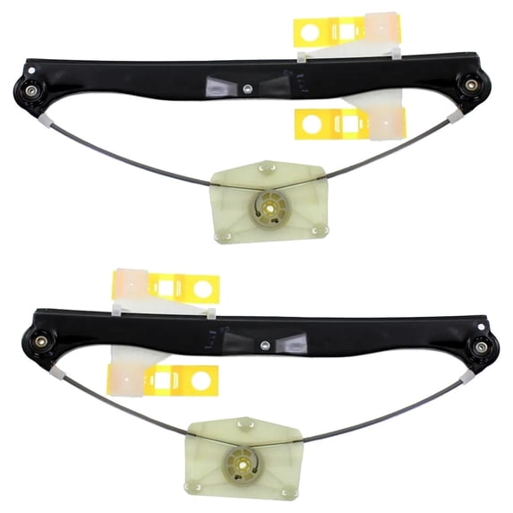 New Rear Left and Rear Right Window Regulator Compatible With Audi A3 Base 4 Cyl 2.0L A3 Quattro Base 4 Cyl 2.0L 2006-2013 By AU1550101 AU1551101 8P4839461B 8P4839462B