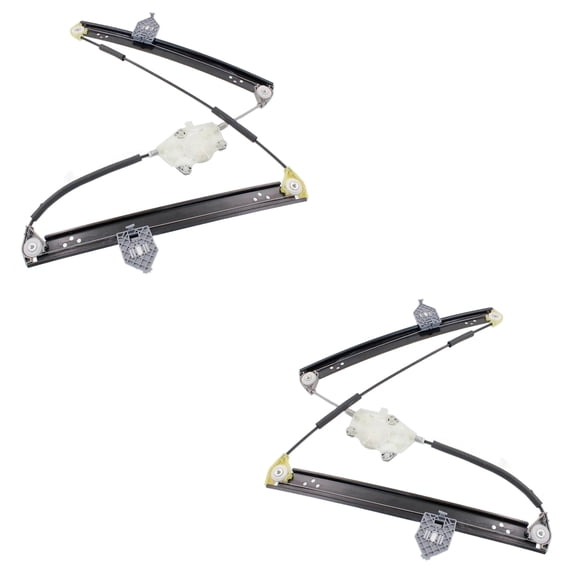 New Rear Left and Rear Right Window Regulator Compatible With Audi A8 Quattro L 8 Cyl 4.2L A8 Quattro L 12 Cyl 6.0L 2004-2010 By 4E0839461C 4E0839462C