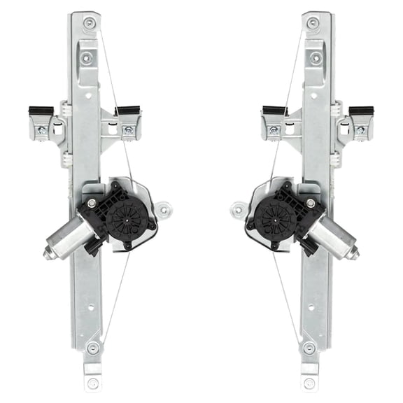 New OEM Replacement Rear Left and Rear Right Window Regulator Compatible With Chevrolet GMC Equinox LTZ 4 Cyl 2.4L Terrain SLE 4 Cyl 2.4L 2010-2011 By 22803634 22803635