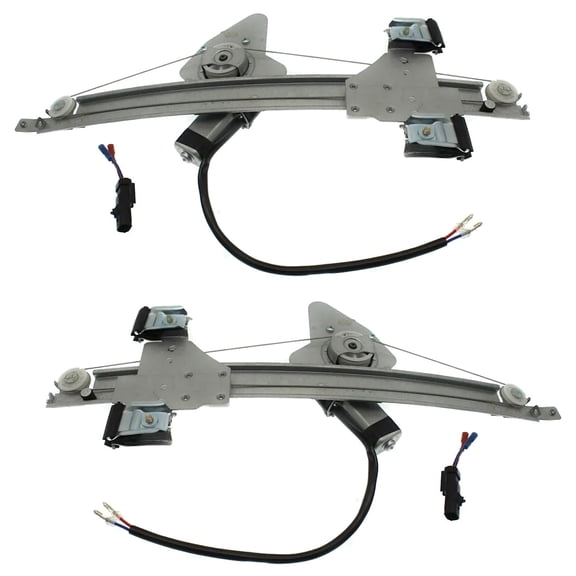 New OEM Replacement Rear Left and Rear Right Window Regulator Compatible With Chevrolet GMC Equinox LTZ 6 Cyl 3.0L Terrain SLE 4 Cyl 2.4L 2010-2011 By 22803634 22803635