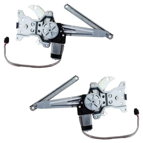 New Rear Left and Rear Right Window Regulator Compatible With Infiniti G35 Base 6 Cyl 3.5L G35 X 6 Cyl 3.5L 2003-2006 By 82721AL500-PFM 82720AL500-PFM 82720CM30A-PFM 82721CM30A-PFM