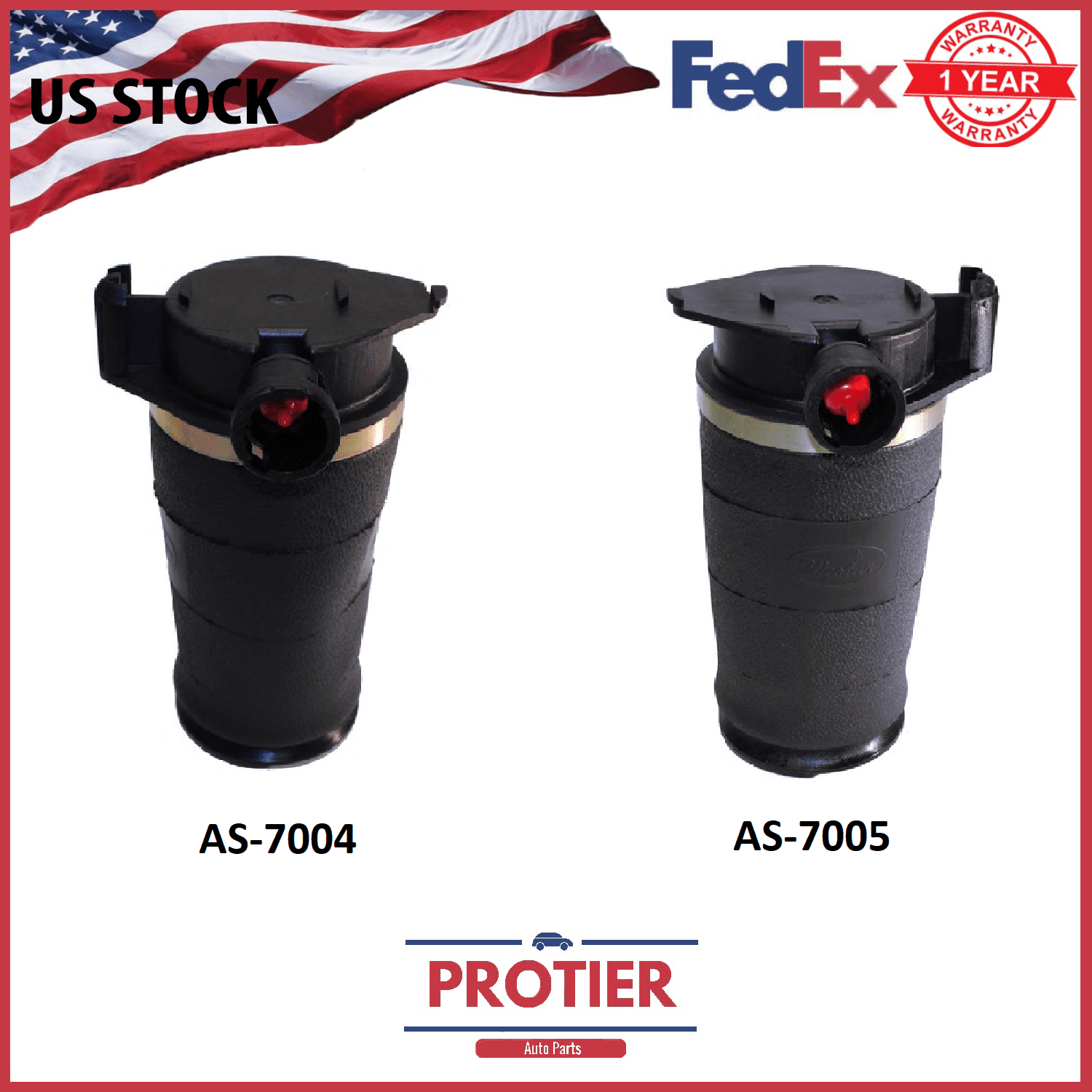 New Rear Left & Right Lincoln Continental 1995-2002 Air Spring Suspension Bag