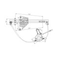 thumbnail image 1 of New Rear Left Window Regulator Fits 99 Jeep Grand Cherokee Ch1550108 55076469Ai, 1 of 2