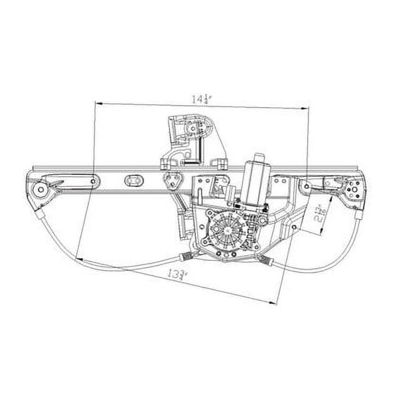 New Rear Right Window Regulator Compatible With Cadillac Deville 2000 2001 2002 2003 2004 2005 By Part Numbers GM1551119 741582 82215 15522011R WL42061 10393233