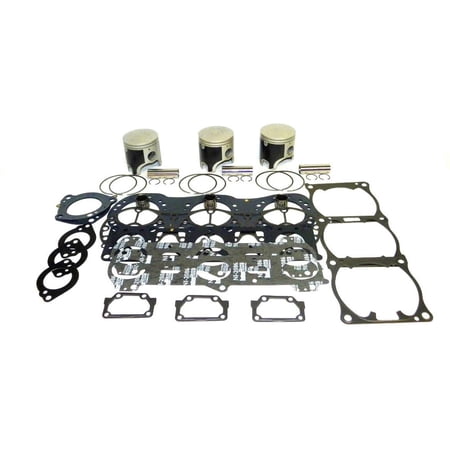 OEM Grade Platinum Rebuild Kit Compatible with 2001-2005 Yamaha GP 1200 XL 1200 XLT 1200 1176cc 66V Power Valve 66V-11631 155HP 2-Stroke 3-Cyl 68N-13556-00-00 66V-11631-00-A0 80.40mm