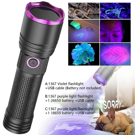 New Rechargeable Flashlight Tracking Light for Night Hunting, 2000 Lumens Trail Tracking Flashlight, Gifts for Hunter