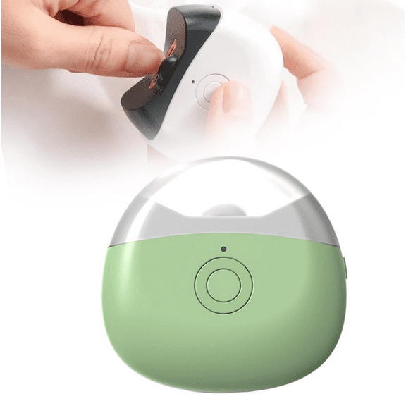 New Rechargeable Electric Nail Clippers for Adults, Kids & Babies – Lightweight, Dual Speeds, Ultra-Quiet, Built-in Storage, Portable,Durable & Modern. (Green)